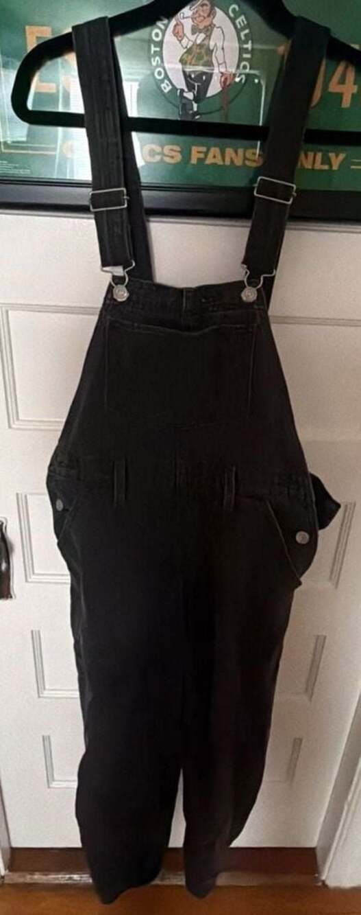 Levi's Premium Black Denim Overalls